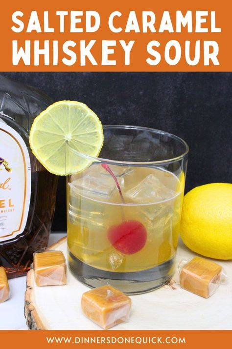 Dive into the warmth of winter flavors with my exclusive Crown Salted Caramel Whiskey Sour! 🌟 Indulge in the perfect blend of sweet caramel, smooth whiskey, and a hint of sour, creating cozy moments that go beyond the ordinary. This 3-ingredient wonder transforms your evenings into extraordinary memories. Mix, pour, and sip your way into the season's joy! 🎉 Salted Caramel Crown Royal Drinks, Crown Royal Drinks, Whiskey Sour, Whiskey Drinks, Cocktail Recipes Ole Smoky Salted Caramel Whiskey Recipes, Toasted Caramel Whiskey Drinks, Drinks Made With Crown Royal Salted Caramel, Cocktails With Salted Caramel Crown Royal, Salted Carmel Crown Recipe, Smirnoff Kissed Caramel Vodka Recipes, Salted Caramel Crown Royal Drink Recipes Easy, Salted Crown Royal Recipes, Carmel Crown Royal Recipe