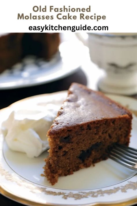 Molasses Bundt Cake, Syrup Cake Old Fashion, Old Fashioned Molasses Cake, Molasses Cake Recipe, Molasses Cake Old Fashion, Molasses Pudding Recipe, Recipes With Molasses, Molasses Pudding, Old Fashioned Cake Recipes