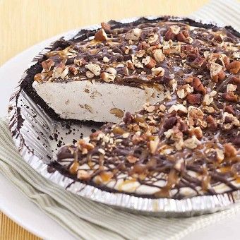 Turtle Ice Cream, Ice Cream Pie Recipe, Chocolate Crumbs, Ice Cream Pie, Ice Cream Chocolate, Cookie Cake Pie, Dessert Recipies, Chocolate Crust, Birthday Treat