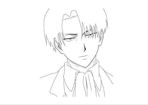 An outline of Levi Ackerman hehe. Ehmmm I suggest using this for glass painting or anything else you want to use this for ✌🏼I spent quite some time on this, so I thought to myself that I prob should share this on the internet for anyone who might needed it or looked for something like this. Anyways, feel free to use it! #levi #attackontitan #outline Outline Of Anime Characters, Levi Ackerman Embroidery, Levi Ackerman Glass Painting, Levi Lineart, Levi Ackerman Lineart, Levi Drawing Easy, Levi Drawing Sketch, Levi Embroidery, Levi Ackerman Painting