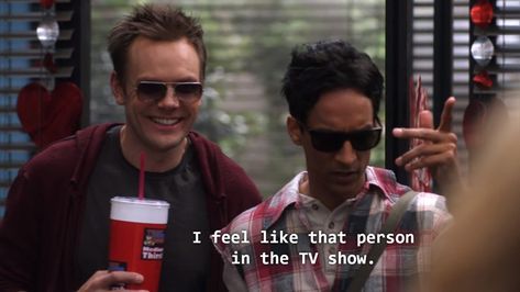 Community Tv Quotes, Community Show Quotes, Community Aesthetic Tv, Community Show Aesthetic, Abed Nadir Quotes, Abed Nadir Fanart, Community Tv Show Quotes, Community Quotes Tv Show, Abed Nadir Aesthetic