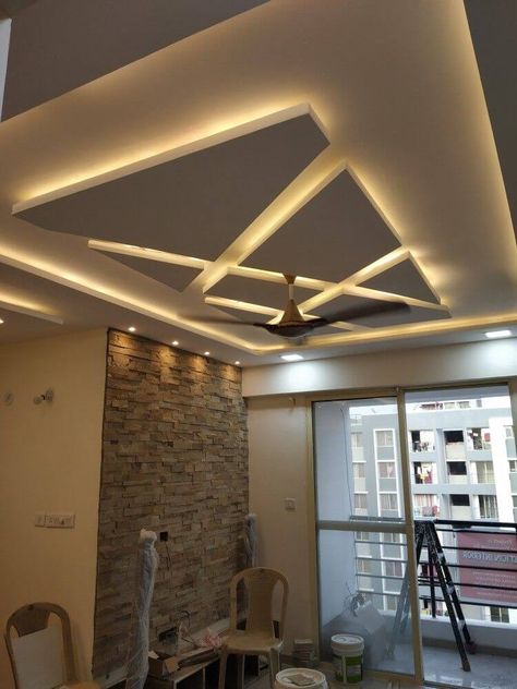 Top 40 Modern False Ceiling Design Ideas of 2020! - Engineering Discoveries Gypsum Ceiling Design, Simple Ceiling Design, False Ceiling Living Room, New Ceiling Design, Interior Ceiling Design, تصميم داخلي فاخر, Pop False Ceiling Design, House Ceiling Design, Pop Ceiling Design