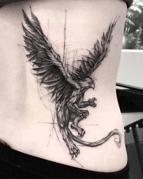 101 Amazing Griffin Tattoo Ideas You Need To See! 51 Outsons Griffon Tattoo, Gryphon Tattoo, Griffin Drawing, Nautical Compass Tattoo, Griffin Tattoo, Tattoo Dream, Griffin Art, Vintage Tattoos, Bright Tattoos