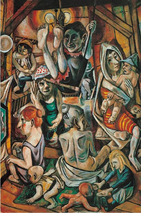 Max Beckmann, New Objectivity, Degenerate Art, Expressionist Artists, German Expressionism, Expressionist Art, Expressionist Painting, German Art, Art Brut