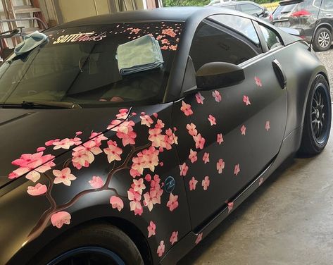 JustAmazingCute - Etsy Украина Falling Petals, Blossom Branch, Cherry Blossom Branch, Car Wrap Design, How To Wrap Flowers, Cherry Blossom Flowers, Car Mods, Pretty Cars, Love Car