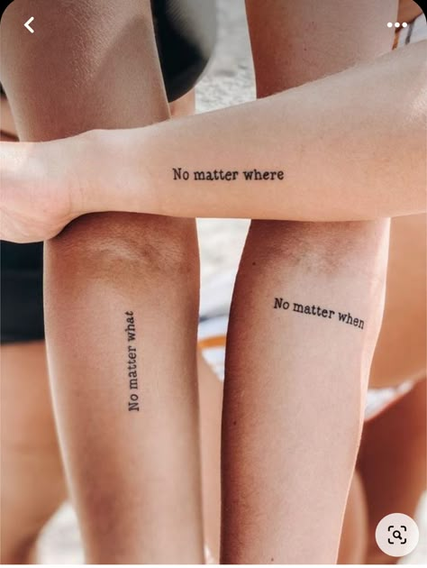 Tattoo Ideas Small Matching, Cousin Tattoo Ideas, Matching Cousin Tattoos, Siblings Tattoo, Matching Bff Tattoos, Cousin Tattoos, Matching Friend Tattoos, Small Matching Tattoos, Brother Tattoos