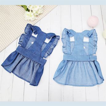 Dress Quotes, Denim Dog, Dog Dress, Pet Dress, Vest Designs, Cat Dresses, Boy Dog, Denim Chic, Puppy Clothes