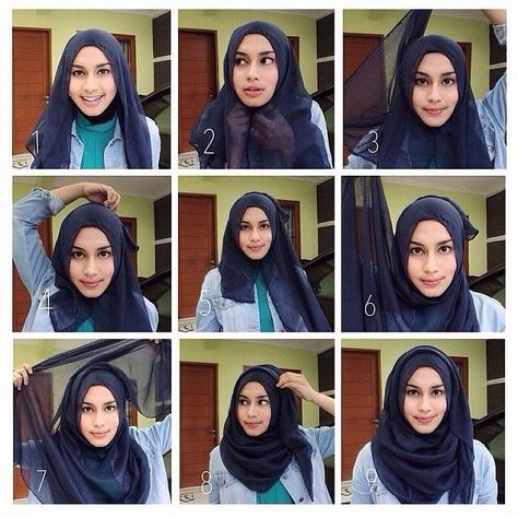 ce052a657bdb87439d96ed1f1c5fcb5c How To Wear Hijab, Wearing Hijab, Hijab Inspiration, Muslimah Style, Hijab Wear, Simple Hijab, Muslim Style, Hijab Style Tutorial, Hijabi Style