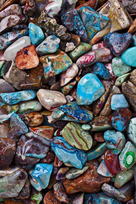 Colored Polished Stones Photograph  - Colored Polished Stones Fine Art Print Stone Wall Art, Pretty Rocks, Rocks Crystals, Minerals And Gemstones, Rocks And Gems, Gem Stones, Gems And Minerals, Stone Rocks, Stone Wall