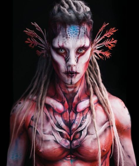 Bodysuit Tattoos, Halloweenský Makeup, Alien Makeup, Tattoo Prices, Fx Makeup, Wow Art, Fantasy Makeup, Costume Makeup, Artistry Makeup