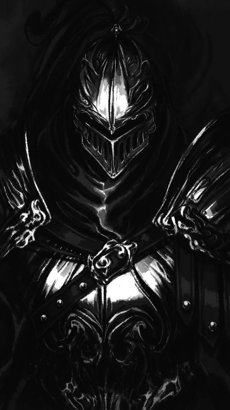 Black Knight Aesthetic, Knight Pfp Medieval, Shadow Knight Art, Dark Fantasy Knight Art, Black Knight Fantasy Art, Black Knight Art, Dark Fantasy Knight, Dark Knight Art, Wallpaper Medieval