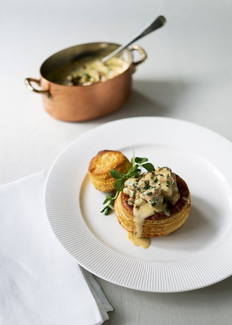 Chicken vol-au-vents | Food and Travel magazine Fancy Entrees, Chicken Vol Au Vent Recipe, Mushroom Vol Au Vent, Chicken Vol Au Vent, French Dinner, European Recipes, Puff Pastry Sheets, Sauce For Chicken, Pastry Sheets