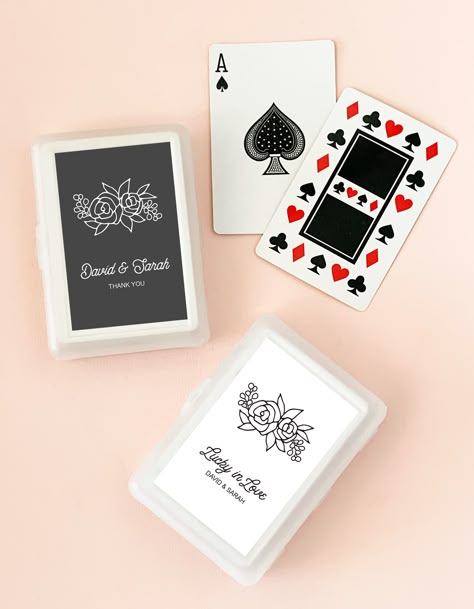 Check out the deal on Playing Card Favor - Floral at Wedding Favorites | Unique Wedding Favors | Baby Shower Favors | Bridal Shower Favors Silhouette Stickers, Photo Playing Cards, Practical Wedding Favors, Playing Card Case, Personalized Playing Cards, Plastic Playing Cards, Tea Party Favors, Floral Silhouette, Best Wedding Favors