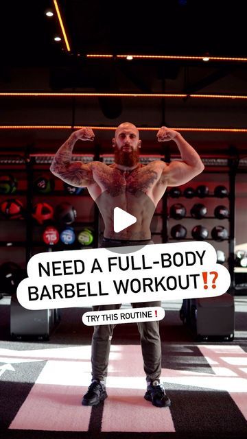 Jordan Fowler † on Instagram: "NEED A FULL-BODY BARBELL WORKOUT⁉️ Try This Routine❗️ Save, Try & Share 🫡 #fullbody #fullbodyworkout #gym #gymmotivation" Barbell Workout, November 17, Full Body Workout, Gym Motivation, Full Body, Jordan, Gym, On Instagram, Instagram