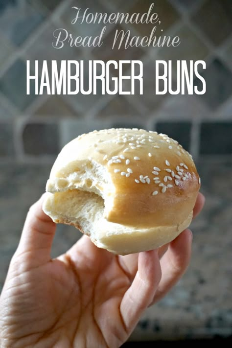 Bread Machine Hamburger Bun Recipe, Bread Machine Hamburger Buns, Bread Machine Recipes Sweet, Easy Bread Machine Recipes, Hamburger Bun Recipe, Homemade Hamburger Buns, Best Bread Machine, Healthy Slice, Meals Dinner