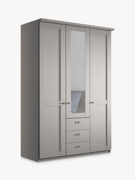 I found this at John Lewis & Partners. What do you think? Cornice Detail, Middle Door, Hinged Wardrobe, Wardrobe With Mirror, Three Door Wardrobe, Bedroom Built In Wardrobe, Triple Wardrobe, Storage Solutions Bedroom, Mirror 3