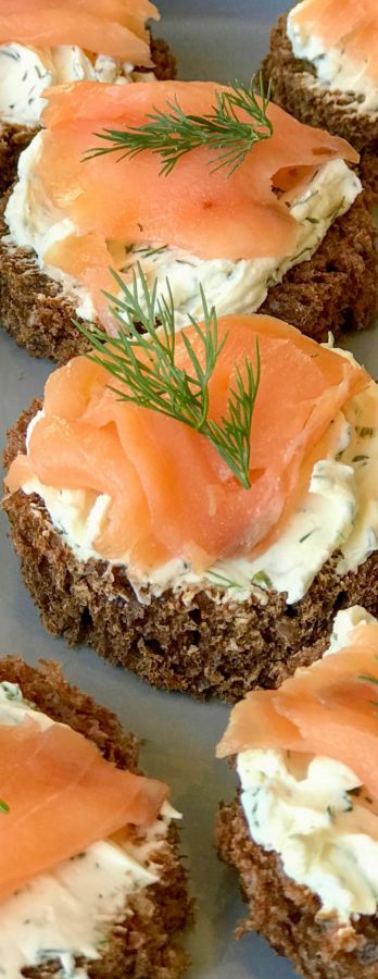 An easy to make appetizer, ready in minutes! Smoked Salmon, dill cream cheese on rye bread rounds (or pumpernickel). This simple 4 ingredients recipe is the perfect salmon canape for the holidays. Smoked Salmon Appetizer Smoked Salmon Pumpernickel, Smoked Salmon On Rye Bread, Seafood Canapes, Salmon Canape, Dill Cream Cheese, Salmon Dill, Perfect Salmon, Smoked Salmon Appetizer, Salmon Appetizer