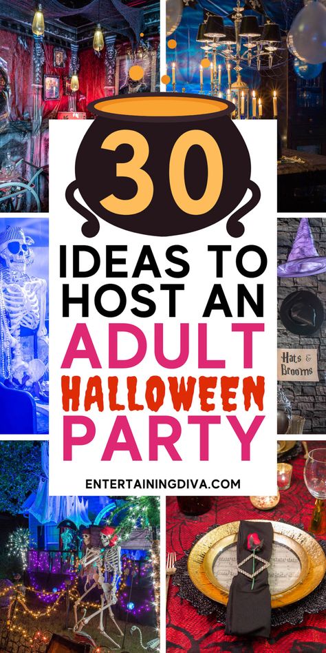 Halloween Party Ideas For Work, Halloween Party Themes For Adults, Cool Halloween Party, Unique Halloween Party Ideas, Party Themes For Adults, Costume Party Themes, Best Halloween Party, Halloween Party Planning, Adult Party Themes