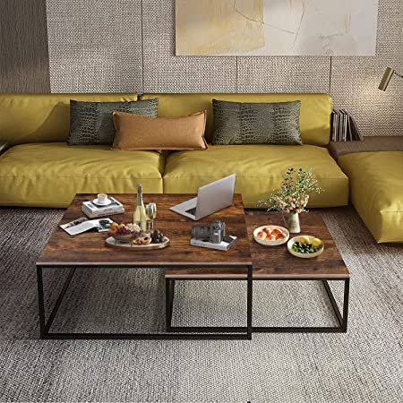 Espresso Furniture, Green Sofa Living Room, Sofa Couch Design, Black Marble Coffee Table, Small Sectional, Small Sectional Sofa, Coffee Table For Living Room, Nesting Coffee Table, Living Room Tables