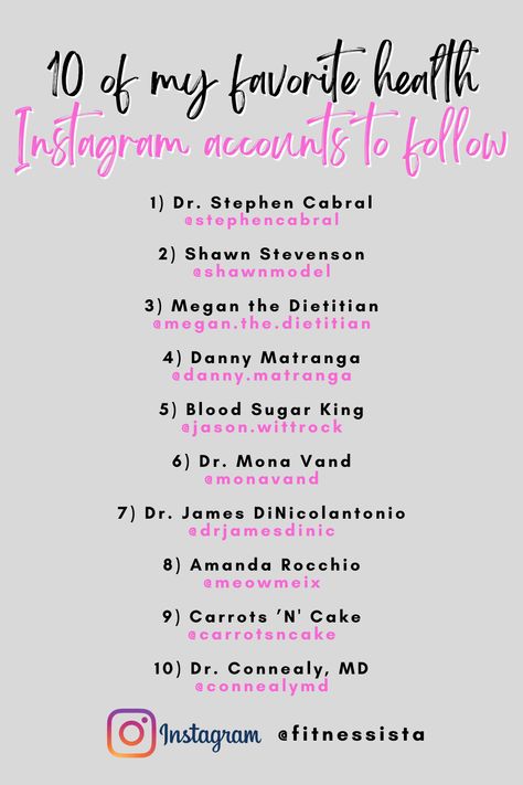 Sharing 10 of my favorite health accounts to follow on Instagram! Check out the full list here Accounts To Follow On Instagram, Inspiring Instagram Accounts, Weight Training Routine, Potty Training Tips, Integrative Health, Instagram Accounts To Follow, Naturopathy, Friends Happy, Wellness Routine