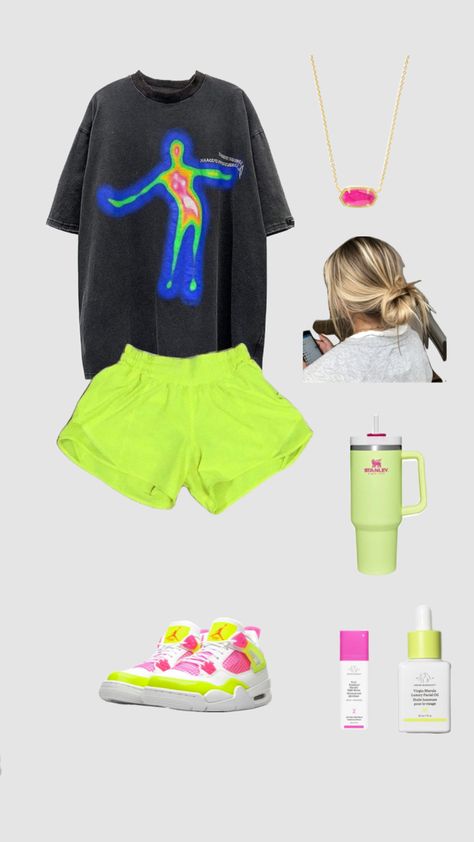 #outfitinspo #preppy #cute #fy #fyp #comfy #summer #beach #summeroutfit #school #thatgirl #workout #pink #outfit #beauty #selfcare #skincare #fitcheck #ootd #trendy #style #neon #workout #lululemon Neon Lululemon Outfits, Ootd School, School Dress Code, Simple Outfits For School, Neon Outfits, Lululemon Outfits, School Dances, School Fits, School Outfit