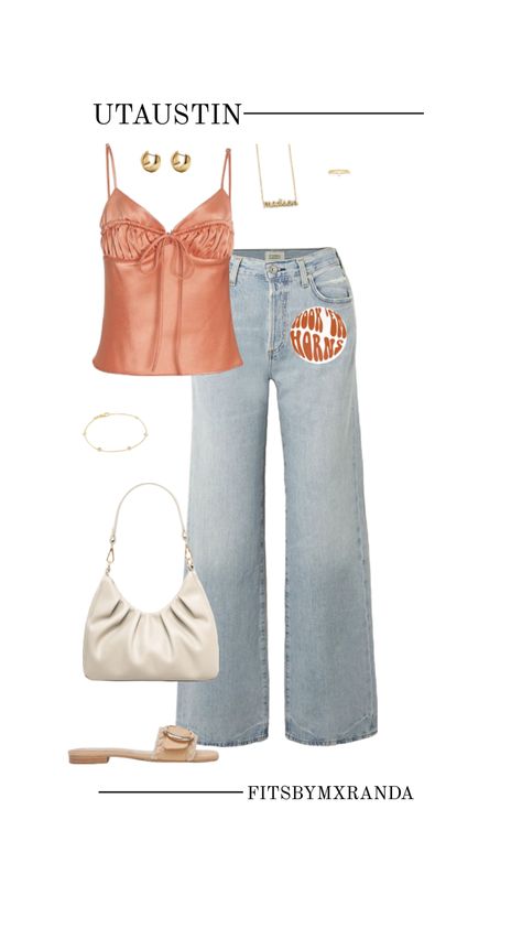 UT AUSTIN GAMEDAY OUTFIT // CASUAL // SHOP THE LOOK #outfitinspo #outfitideas #outfitinspiration #outfitinpso #gamedayfit #gamedayoutfit #gameday #utaustin #ut Ut Game, Texas Longhorns Outfits, Rush Week Outfits, College Gameday Outfits, Gameday Outfits, College Gameday, Sorority Events, Ut Austin, College Fits