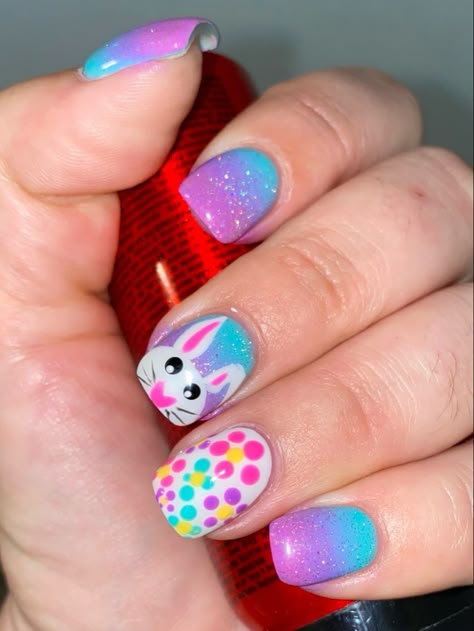 30 Beautiful Easter Nail Art Designs You'll Love to Try Spring Nail Color, Summer Beach Nails, Easter Nails Design Spring, Easter Nails Easy, Easter Nail Art Designs, Easter Nail, Bunny Nails, Easter Nail Designs, Easter Nail Art