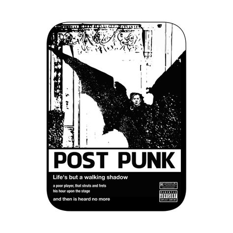 Punk Stickers Printable, Goth Stickers Printable, Post Punk Poster, Punk Stickers, Band Branding, Bauhaus Band, Goth Stickers, Stickers For Christmas, Punk Poster