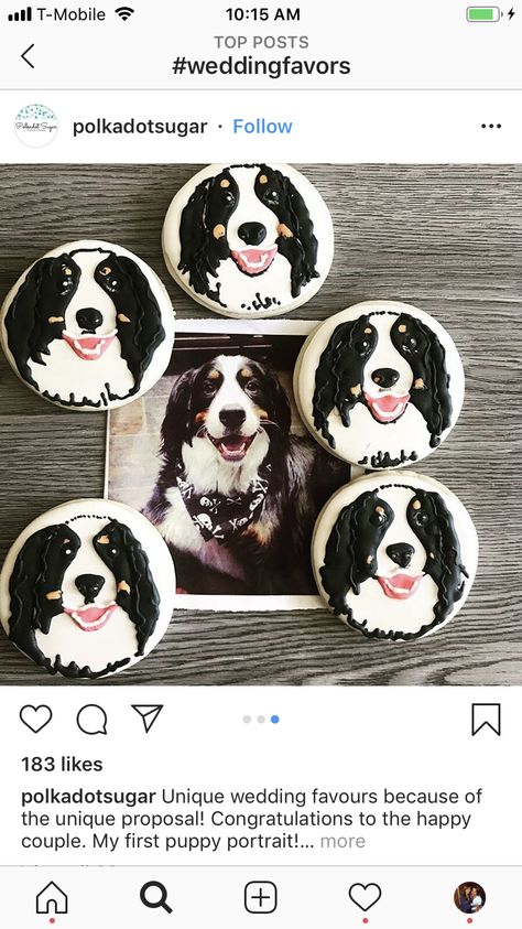 Face Cookies, Unique Proposals, Wedding Cake Cookies, Puppy Portraits, Dog Cookies, Unique Wedding Favors, Wedding Cookies, Dog Face, Dog Portraits