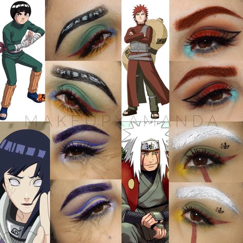 Uzumaki Makeup, Naruto Makeup, Haku Cosplay, Makeup Ojos, Anime Eye Makeup, Anime Cosplay Makeup, Anime Makeup, Halloween Eye Makeup, Queen Makeup