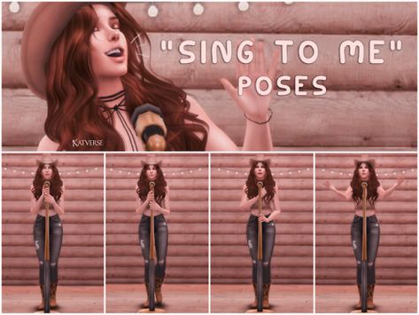 “Sing to Me” poses 🎙 5 poses total The Sims 4 Pose... - KatVerse Sims 4 Storytelling, Heart Reference, Sims 4 Royal Poses, Royal Poses, The Sims 4 Pose, Sims4 Pose, Sims4 Poses, Poses The Sims 4, Sims Stories