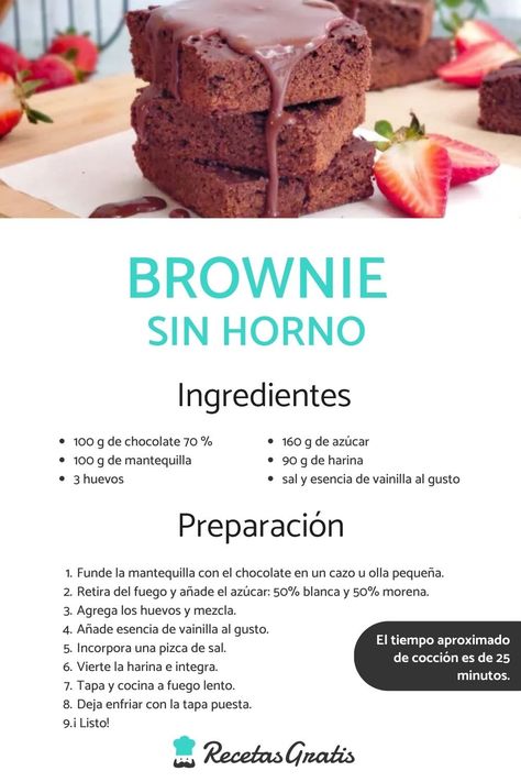 El brownie es uno de los postres americanos más famosos. Un bizcocho horneado denso, rico en chocolate, suave y crujiente al mismo tiempo. #recetas #recetasgratis #brownie #browniesinhorno #postres #dulces Recipe Brownies, Make Chocolate Chip Cookies, Rich Desserts, Deli Food, Chewy Chocolate Chip Cookies, Healthy Food Motivation, Delicious Snacks Recipes, Food Is Fuel, Kitchen Recipes