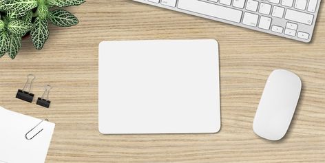 Mouse pad mockup. white mat on the table... | Premium Photo #Freepik #photo #keyboard-mouse #keyboard #computer-keyboard #desktop Mouse Keyboard, Keyboard Mouse, White Mat, Mockup Templates, Wireless Mouse, Premium Photo, The Table, Computer Keyboard, Computer Mouse