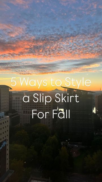 GRAZIA | DAILY STYLE INSPO on Instagram: "5 WAYS TO STYLE A SLIP SKIRT FOR FALL 🖤 // A slip skirt continues to be a workhorse in your wardrobe year round. Here are 5 outfit ideas to carry it into cooler weather! 
.
Links in LTK and October Reels highlight! xoxo
.
.
.
#slipskirt #outfitideas #waystowear #chicstyle #casualchicoutfits" Maxi Skirt And Sweater Outfit, Skirt And Sweatshirt Outfit, Slip Skirt Outfit, Skirt For Fall, Wardrobe Challenge, Friday Outfit, Fashion Fall Outfits, Over 60 Fashion, Carpal Tunnel