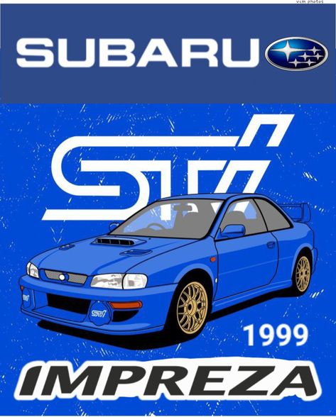 #SUBARU Impreza STi(1999) Blue Subaru, Subaru Impreza Wrx, Pen Tool, Japanese Cars, Subaru Impreza, Jdm, Subaru, Hot Rods, Cool Cars