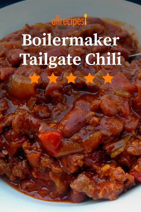 Boilermaker Chili, Tailgate Chili Recipe, Boilermaker Tailgate Chili, Tailgate Chili, Winning Chili Recipes, Homemade Chili Recipe, Chili Cookoff, Boilermaker, Best Chili Recipe