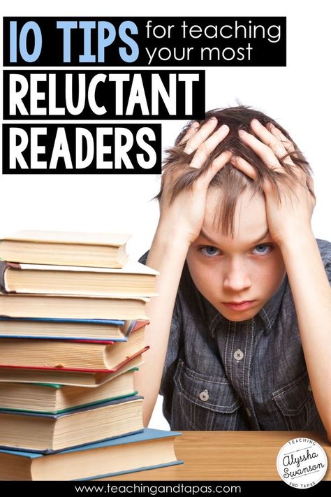 10 fun reading activities for boys or girls who don’t like to read. These ideas are great for all of your students, not just the struggling readers. Fun Reading Activities, Teaching Board, Upper Elementary Reading, Close Reading Passages, Classroom Tips, Reluctant Readers, Activities For Boys, Struggling Readers, Beginning Reading