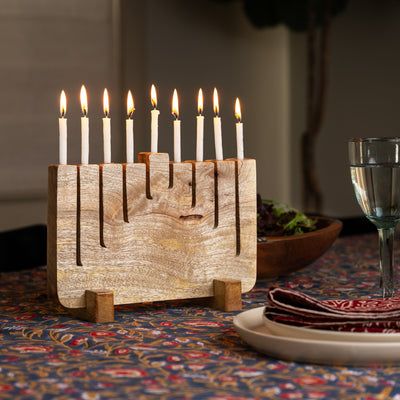 Holiday Gift Guide for the Plant Lover | Ten Thousand Villages Menorah Art, Modern Menorah, Removable Braces, Nativity Ideas, Nature Inspired Accessories, Candle Wall Decor, Sustainable Kitchen, Hanukkah Menorah, Rustic Aesthetic