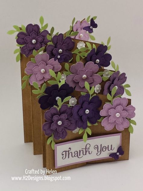 Cascade Cards, Floral Cascade, Cascading Card, Pop Up Box Cards, Step Cards, Shaped Cards, Fold Cards, Fancy Fold Cards, Cards Ideas