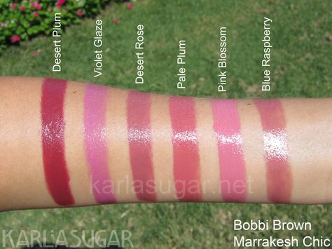 If anyone has had a chance to try Bobbi Brown's "Blue Raspberry" lipstick, could you please explain the color to me? It looks different in every swatch I see. I'm wondering if it's basically just a mauve. I want something pinkish not purplish. Thanks in advance! :) Brown Lipstick Swatches, Bobbi Brown Lipstick Swatches, Lip Liner Drugstore, Raspberry Lipstick, Olive Skin Lipstick, Best Lipstick Brand, Bobbi Brown Lipstick, Mauve Lipstick, Mac Lipstick Shades