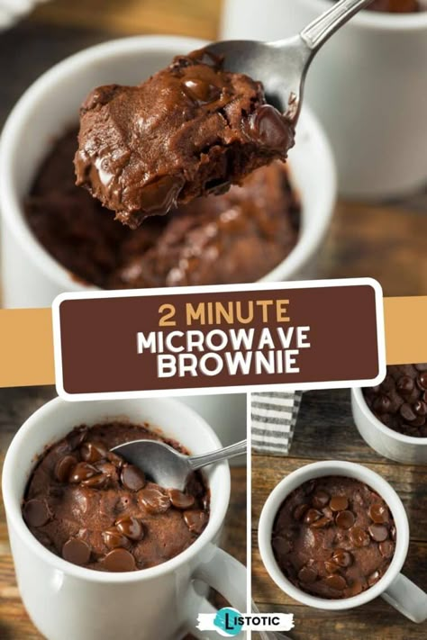 Must try 2 minute brownie in a mug recipe. The BEST brownie in a mug dessert! Brownie In A Mug Recipe, Easy Microwave Desserts, Mug Brownie Recipes, Mug Dessert Recipes, Microwave Desserts, Mug Dessert, Microwave Mug Cake, Microwave Brownie, Microwave Mug Recipes