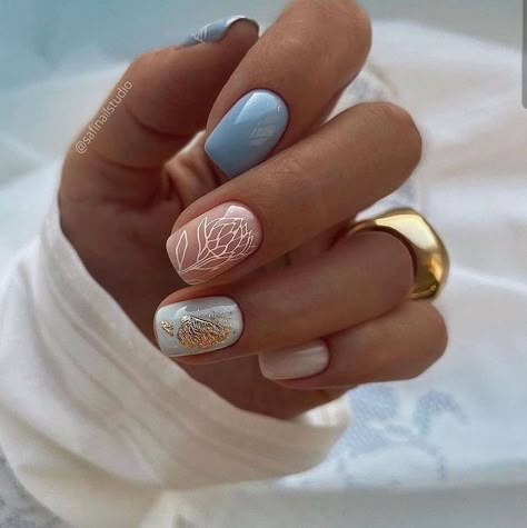 Precious Nails, Gel French Manicure, Makeup Nails Designs, Fantasy Nails, Floral Nail Designs, Nails Now, Cute Gel Nails, Popular Nails, Elegant Nails