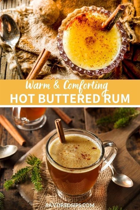 Buttered Rum Recipe, Hot Buttered Rum Recipe, Rum Butter, Toddy Recipe, Hot Toddies Recipe, Buttered Rum, Hot Cocktails, Rum Recipes, Hot Buttered Rum