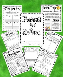 force and motion freebie Forces And Motion, Grade 3 Science, Fourth Grade Science, Second Grade Science, 1st Grade Science, First Grade Science, Third Grade Science, 8th Grade Science, 4th Grade Science