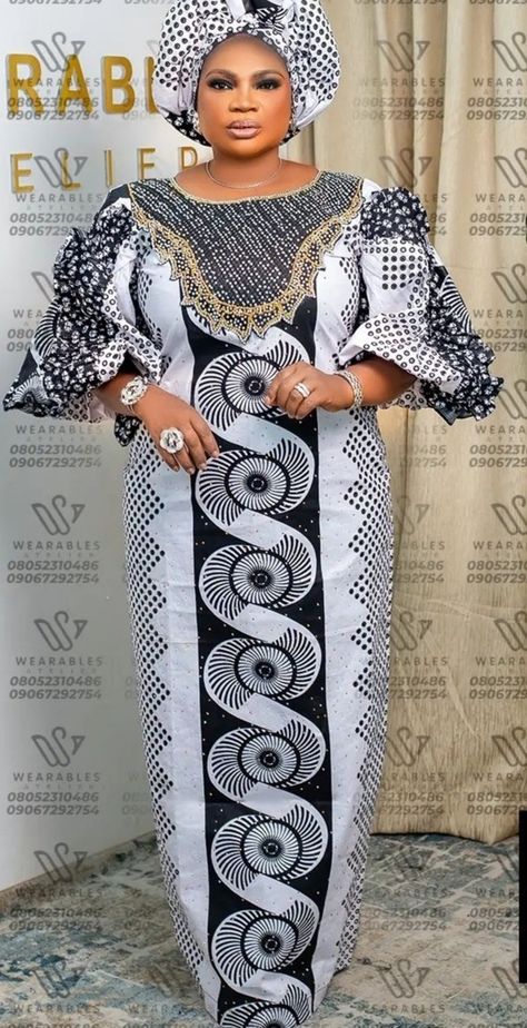 Arewa Hausa Ankara Gown Styles, Madam Gown Styles, Ladies Agbada Gown, Madam Styles, Ankara Mix With Lace Gown Style, Fitted Adire Gowns, Braids Kids Hairstyles, Viral Outfits, Ankara Boubou Styles For Women 2022