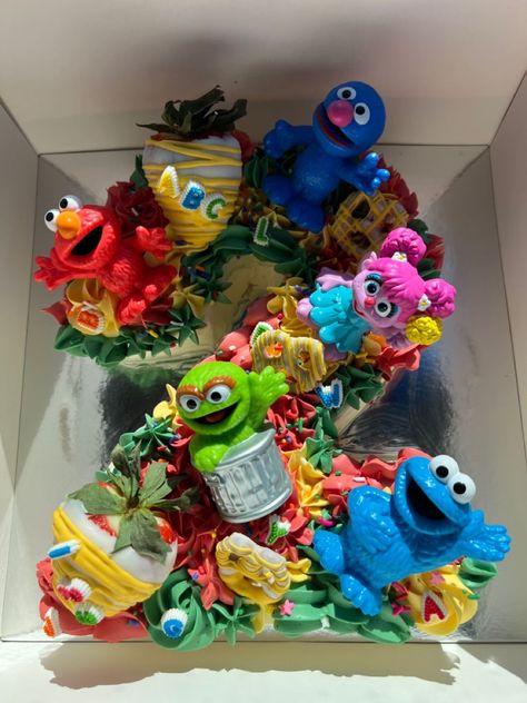 Sesame Street Number Cake, Elmo Number Cake, Elmo Themed Birthday Party, Elmo 1st Birthday, Tyler Birthday, Elmo Birthday Party Boy, Baby Elmo, Candy Theme Birthday Party, Baby Birthday Party Theme