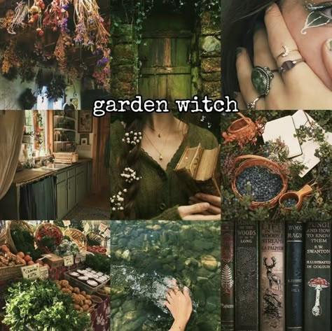 Forest Witch Aesthetic, Green Witch Aesthetic, Garden Witch, Green Academia, Witch Powers, Witch Board, Nature Witch, Forest Core, Dark Witch