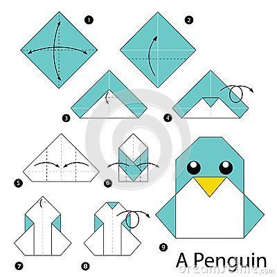 Make Origami, Origami Kutu, Origami Stella, Easy Origami Animals, Origami Penguin, Origami Step By Step, Renovation Kitchen, Bath Tile, Tutorial Origami