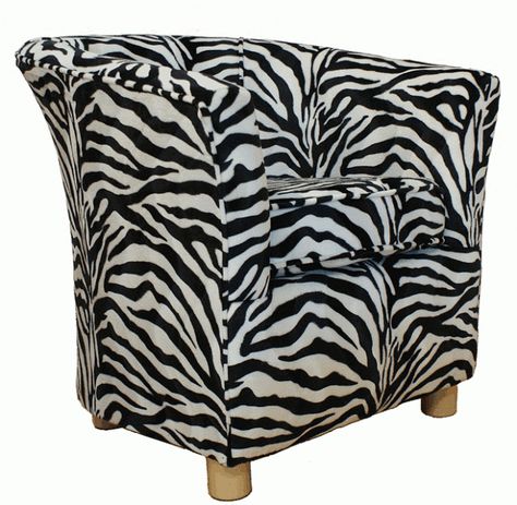 Animal Print Chair, Fabric Bucket, Animal Chair, Bucket Chairs, Small Tub, Chair Options, Zebra Animal, Animal Print Fabric, Printed Chair