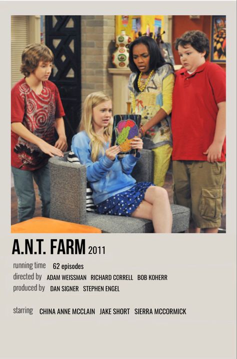 Tv Show Poster Prints, Ant Farm Disney, Movie Character Posters, Tv Posters, Ant Farm, Polaroid Posters, Comfort Movies, Childhood Characters, Ant Farms